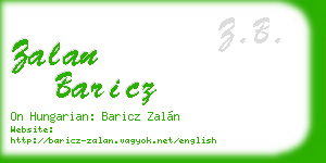 zalan baricz business card