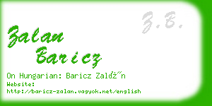 zalan baricz business card